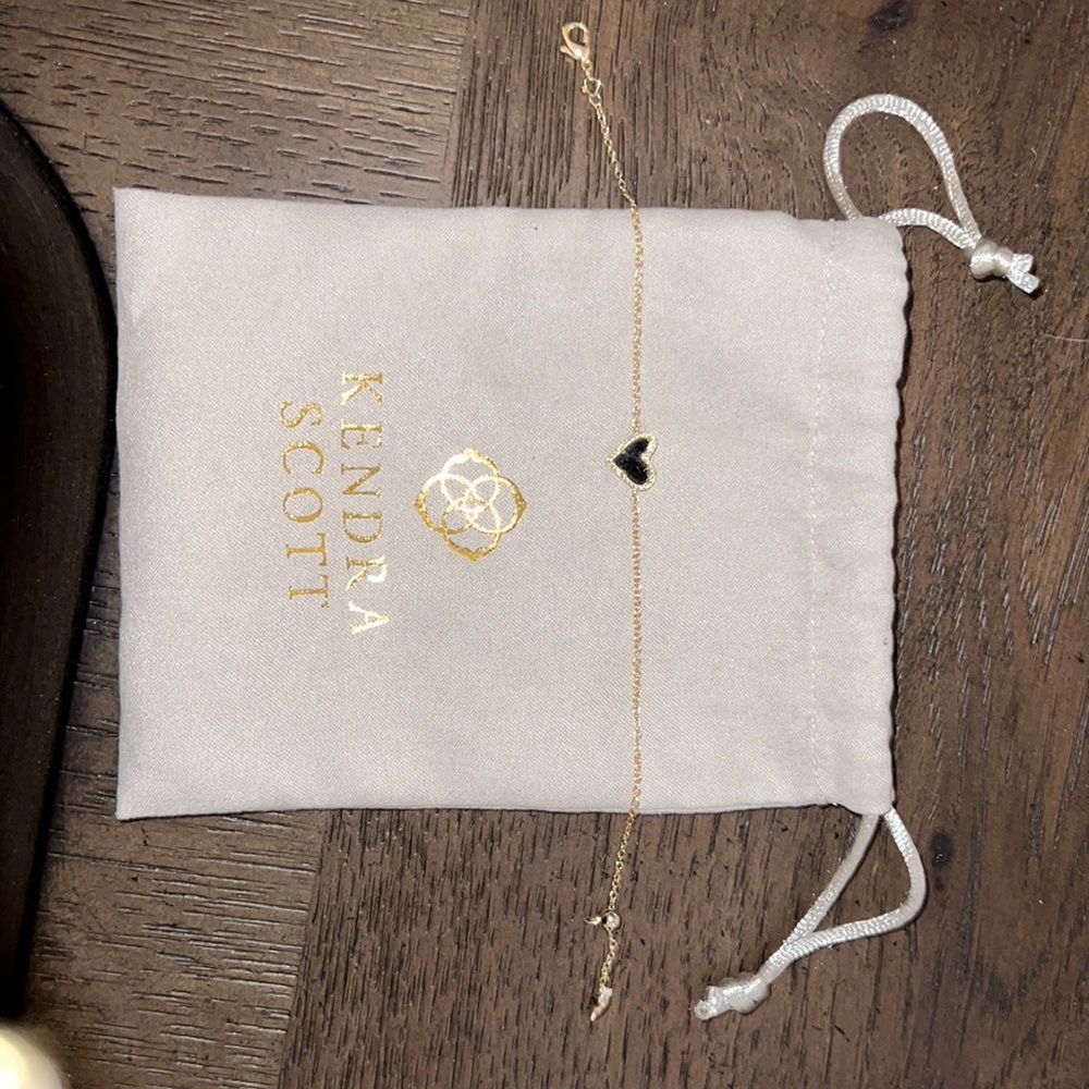 Kendra Scott Black Drusy adjustable Bracelet.  Very cute and elegant! Never worn